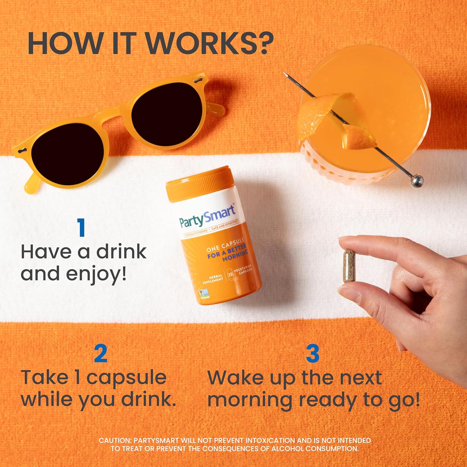 Himalaya PartySmart: Plant-Based Liver Support for Better Mornings After Drinking - 28 Capsules