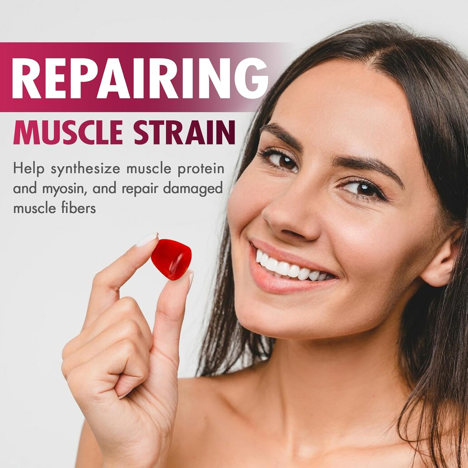 HMone Creatine Monohydrate Gummies - Muscle Gain & Energy Boost Supplements for Men & Women, 160 Count, Chewable & Vegan