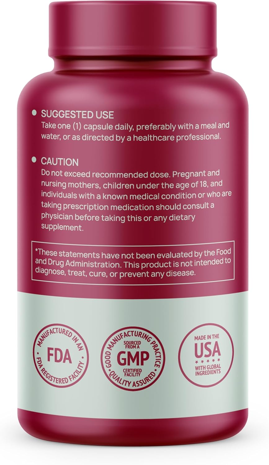 HMS Nutrition R-Lipoic Acid 300mg 60ct - 2 Month Supply - Vegetable Capsules