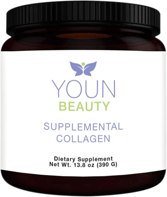 Holistic Plastic Surgeon Dr. Anthony Youn YOUN Beauty Collagen Powder Supplement - 30 Servings, Unflavored, Fortigel, Fortibone & Verisol Peptides for Skin Health