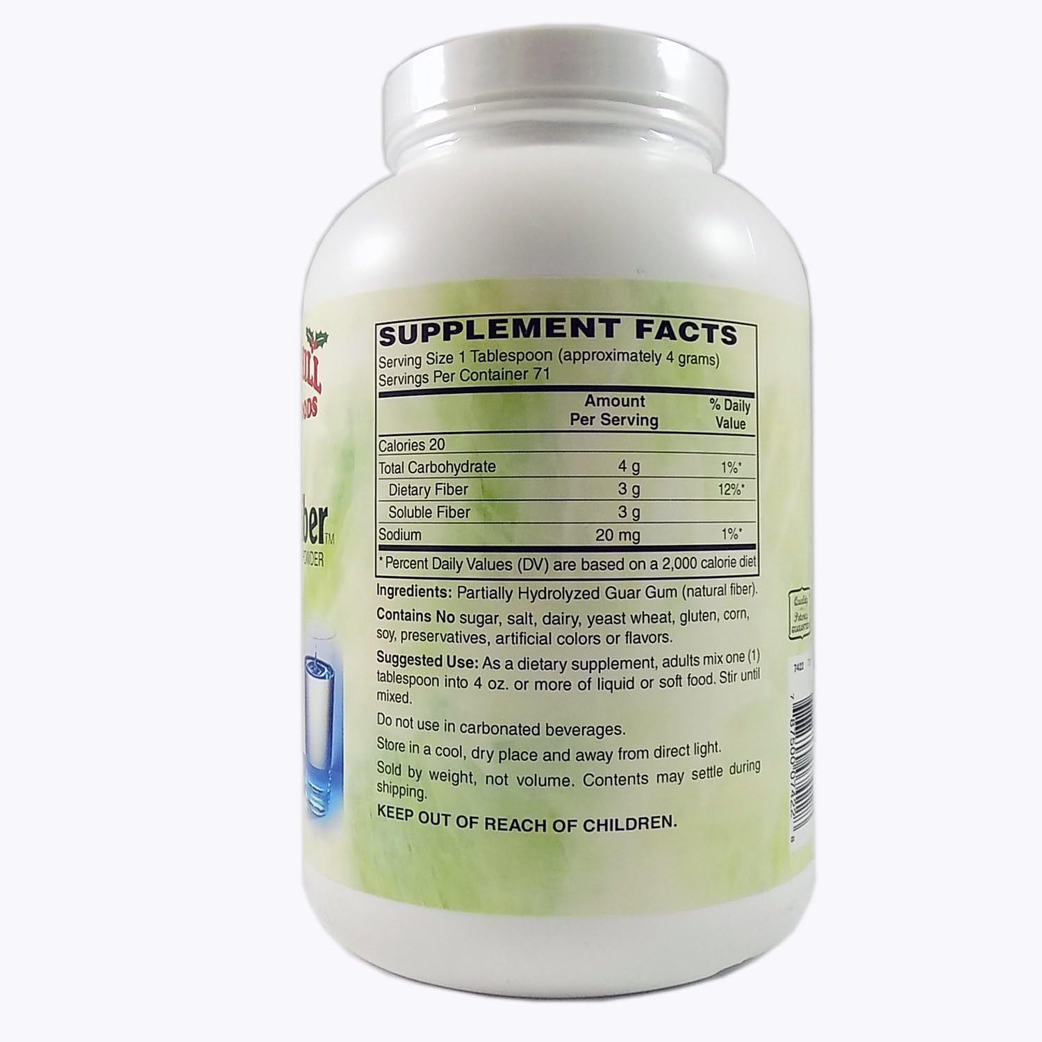 Holly Hill Health Foods Clear Fiber Powder - 10 Ounce Dietary Supplement