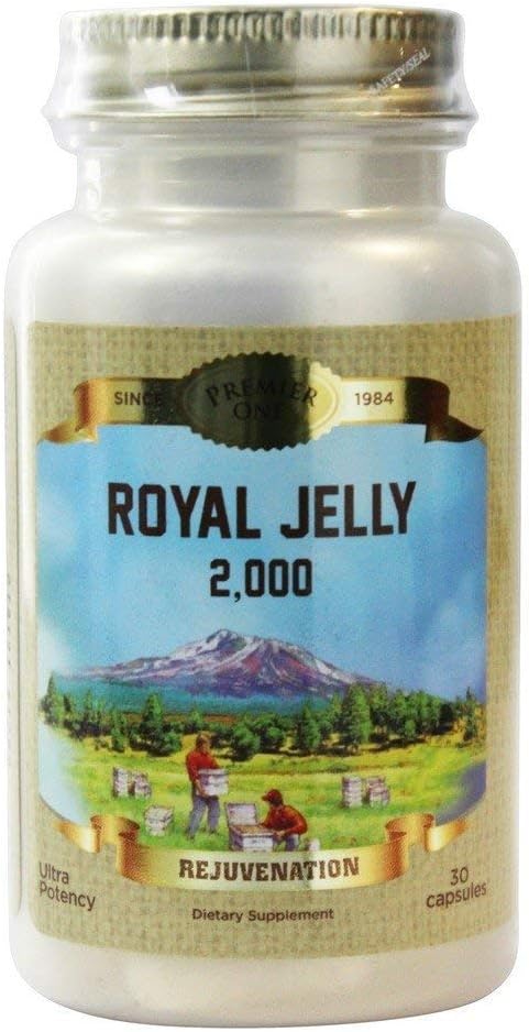 Honey Gardens Premier Royal Jelly Capsules 2000mg - 30 Count Bottle