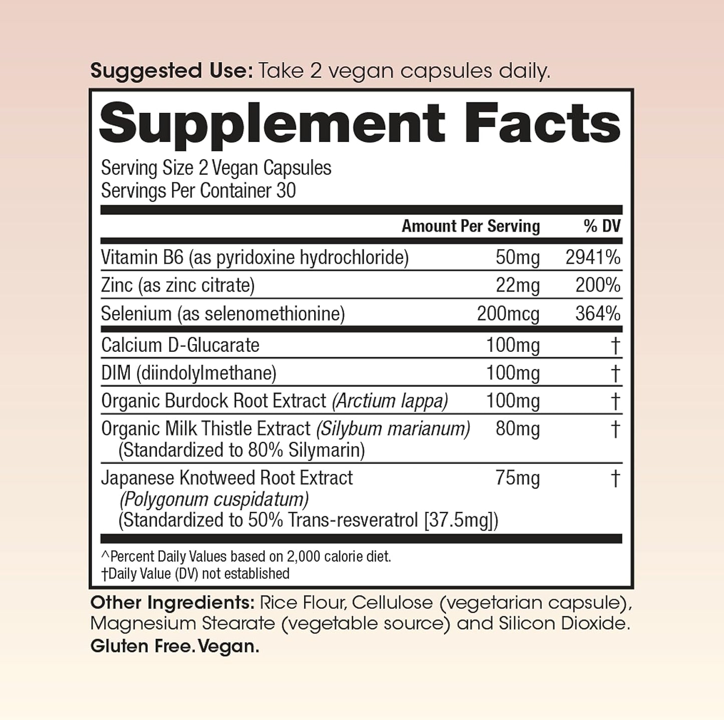 Hormone Balance & Estrogen Detox Supplement for Women | PMS Relief & Hormonal Acne Treatment | 100mg DIM & Calcium D-Glucarate | 60ct Bottle