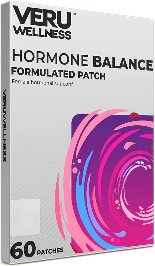 Hormone Balance Myo-Inositol & D-Chiro Inositol Patch - Support for Women's Ovarian, Menstrual, and Mood Health (60 Patches)
