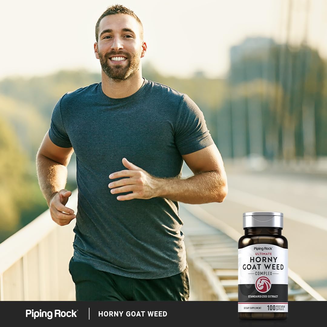 Horny Goat Weed Complex for Men | Ultimate Extract Supplement | 100 Capsules | Vegetarian, Non-GMO, Gluten Free