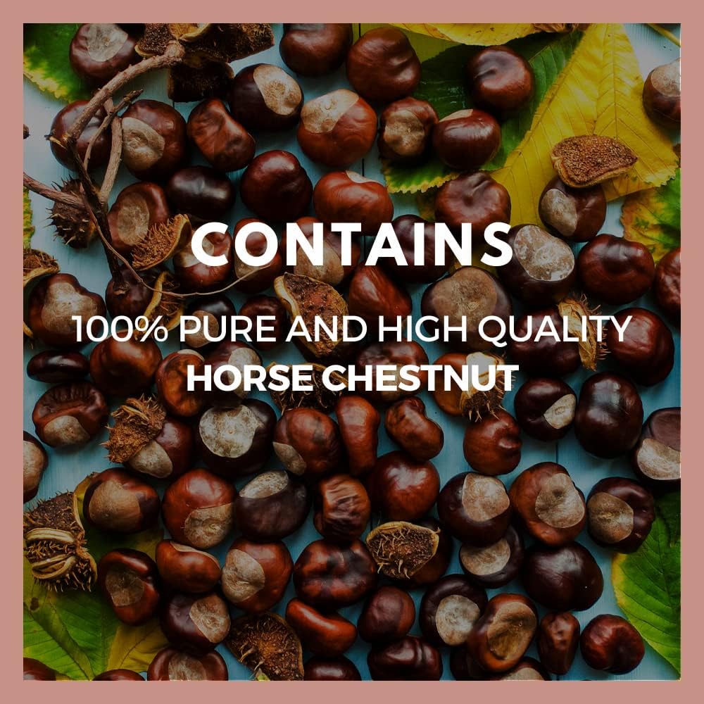 Horse Chestnut Extract Aescin 20% 1,000mg - 60 Vegan Capsules - Herbal Dietary Supplement - Non-GMO & Gluten Free - Two Month Supply