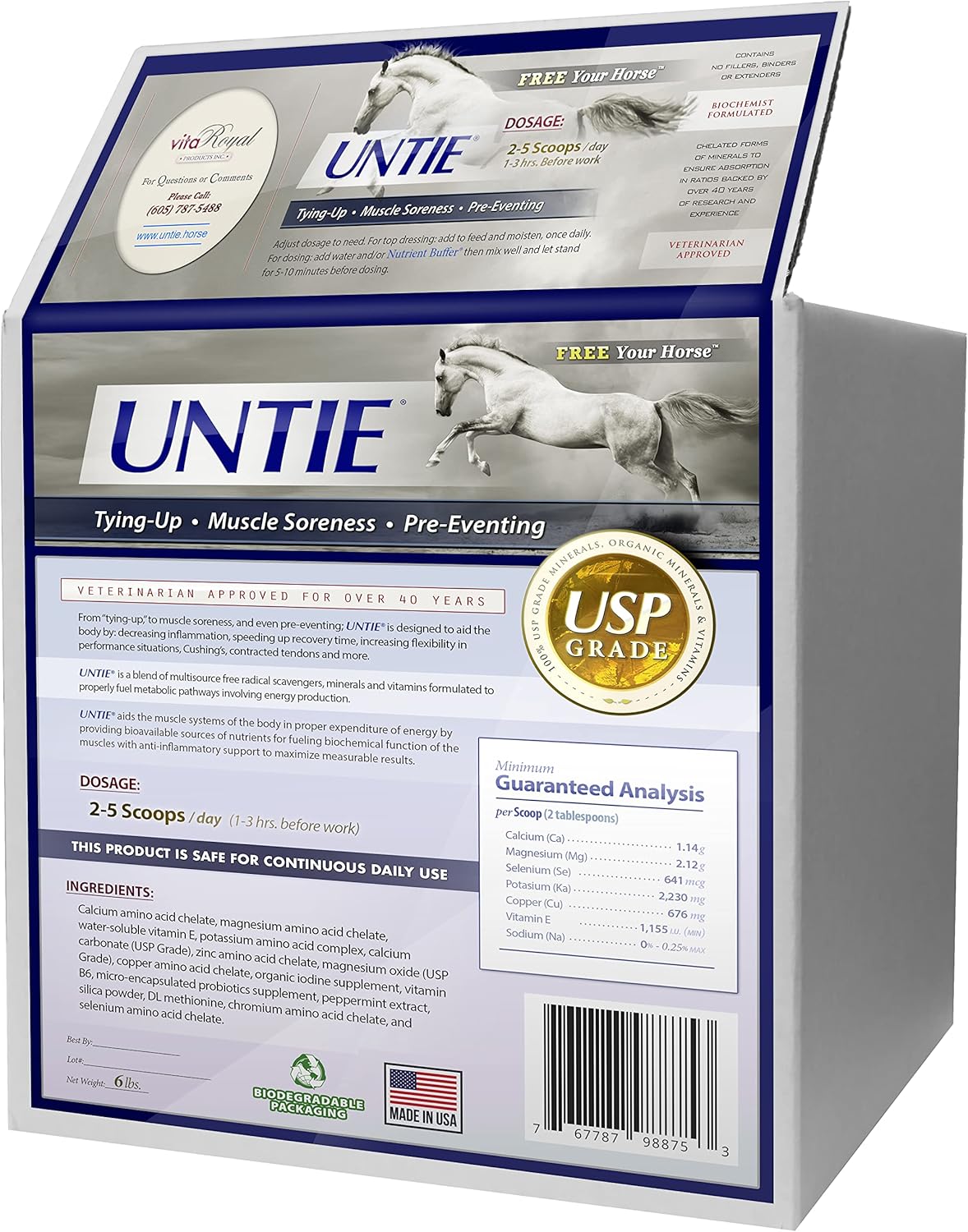 Horse Inflammatory, Muscle, and Joint Support Supplement - 100% Absorbable (6 lbs.)