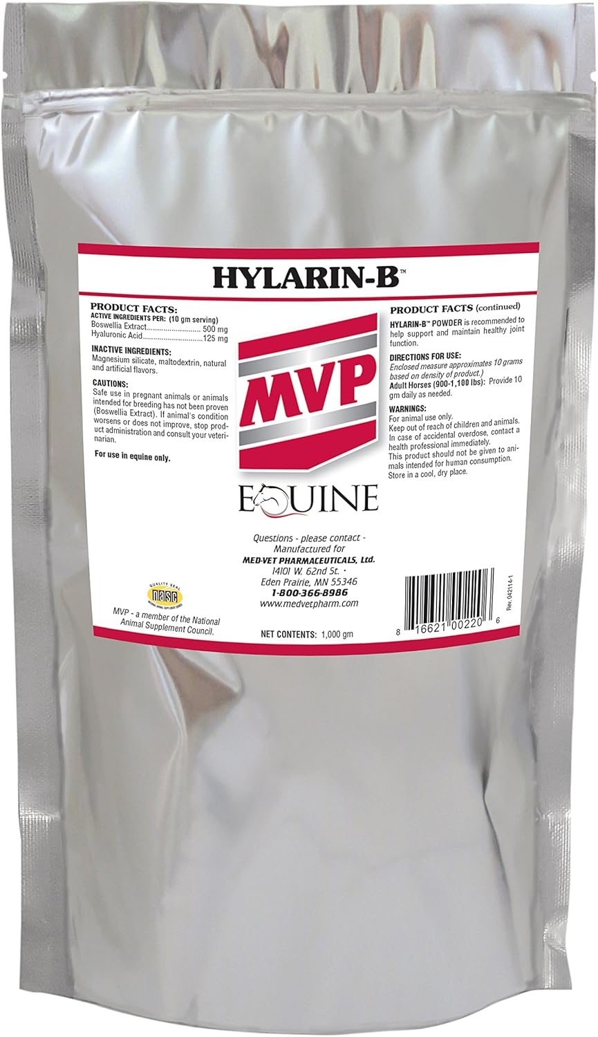 Horse Joint Integrity Support with MVP Hylarin-B Powder - 100 Servings