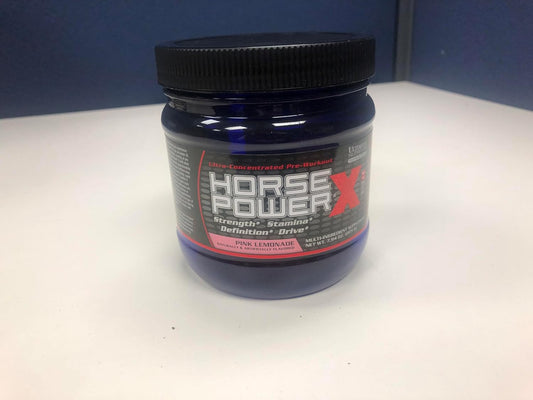 Horse Power X Concentrated Pre Workout Supplement with Creatine and Vitamin B12 for Strength Support, Pink Lemonade Flavor, 7.94oz