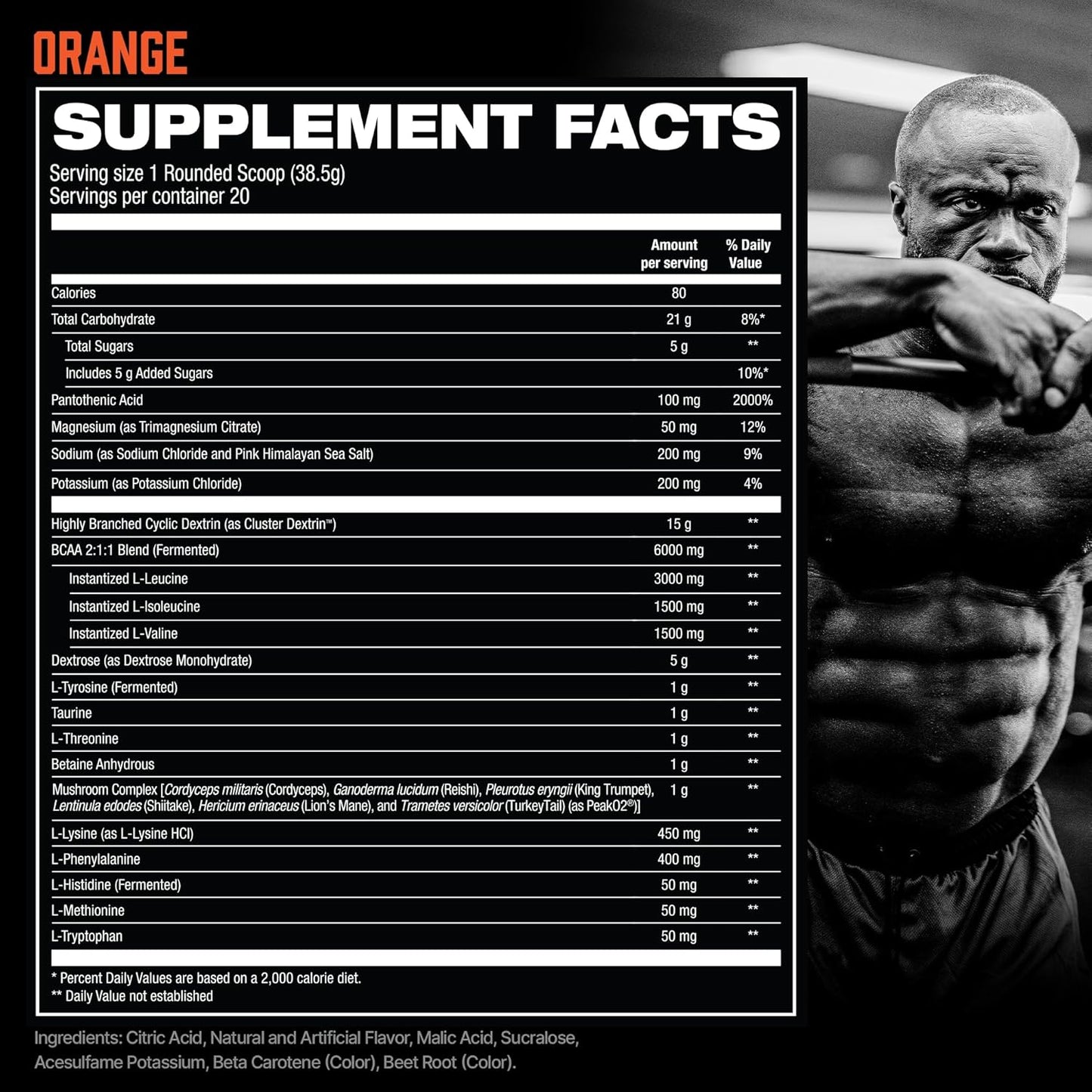 HOSSTILE Intra[R3] Intra Workout Powder - Orange Flavor, Enhance Energy & Endurance, Improve Muscle Recovery, Build Lean Muscle - 20 Servings