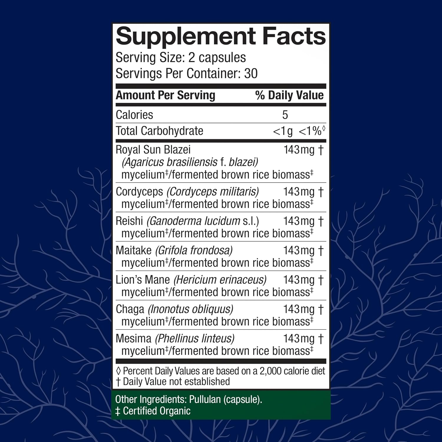 Host Defense Stamets 7 Mushroom Supplement - 7 Species Immune Support Blend - Includes Royal Sun Blazei, Cordyceps, Reishi, Maitake, Lion's Mane, Chaga & Mesima - 60 Capsules
