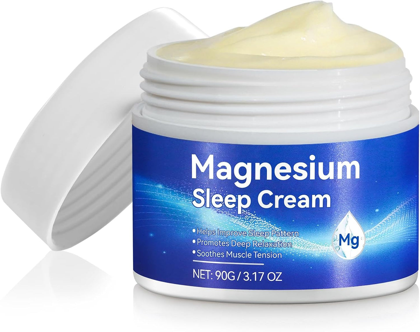 HUALIJIA Lavender Magnesium Oil Cream for Feet, 3.17 Oz - Improve Sleep Quality, Easy Absorption