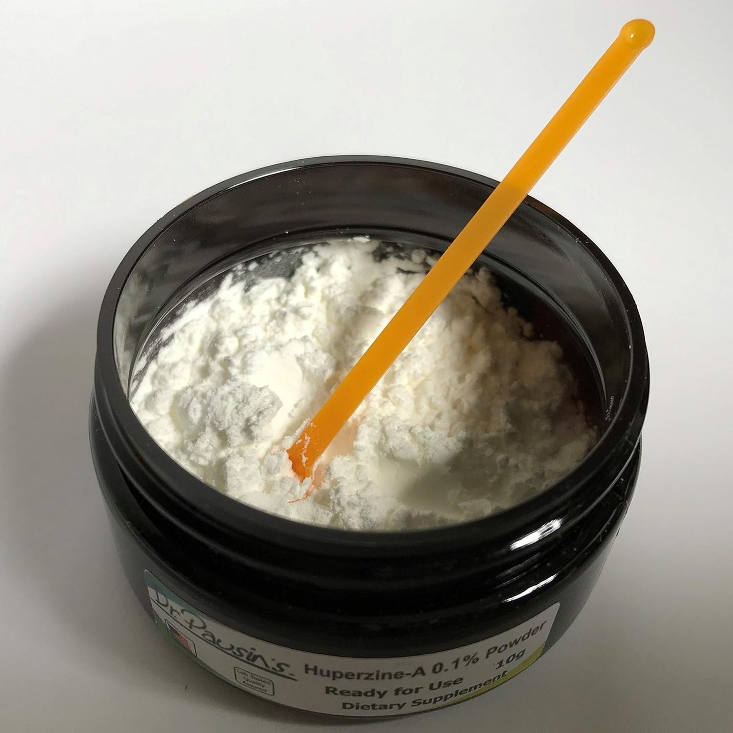 Huperzine-A 0.1% Powder Supplement | Huperzia Serrata Extract | Nootropic Agent | Non-GMO, Gluten Free | USA Made - Third Party Tested | 10g