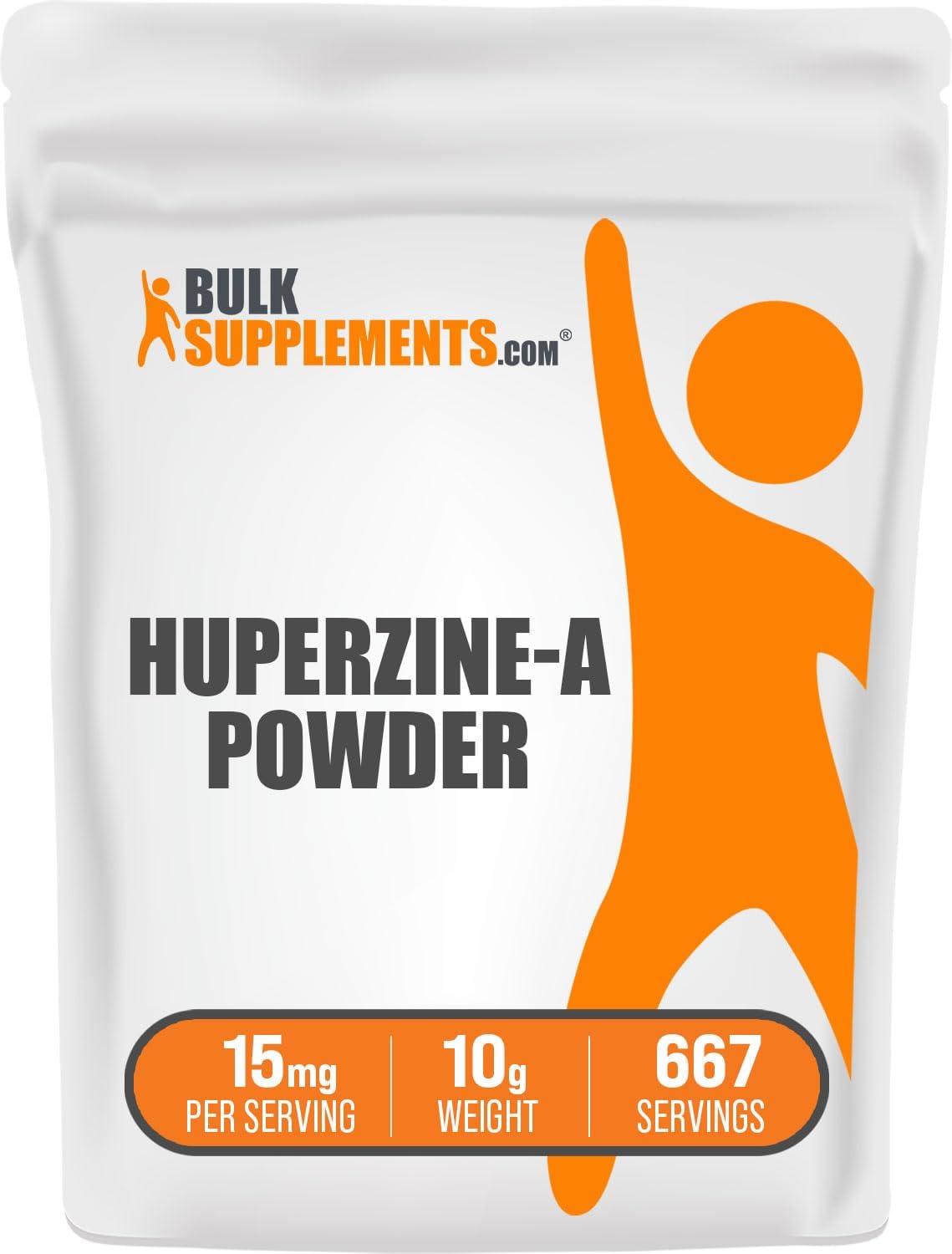 Huperzine A Powder - Pure Huperzia Serrata Extract, Nootropic Supplement for Memory & Focus - Gluten Free, 15mg per Serving, 10g (0.35 oz)