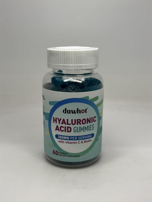 Hyaluronic Acid Gummies with Vitamin C & Biotin - 120 Chews, 5000mcg - Hyaluronic Acid Supplements