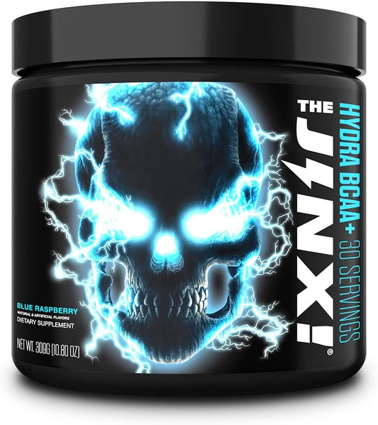 Hydra BCAA+ Post Workout Recovery Drink - Blue Raspberry Flavor - 30 Servings for Men & Women by JNX SPORTS