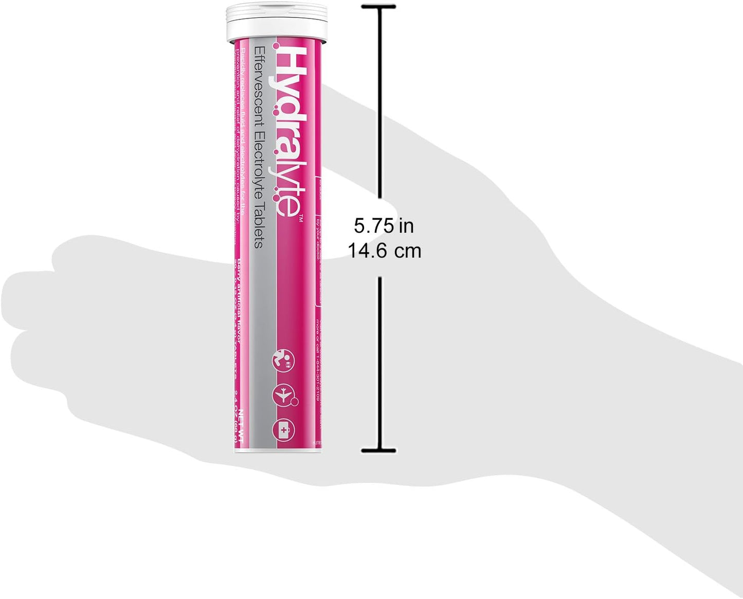 Hydralyte Berry Electrolyte Tablets - Ideal for Bachelorette Parties, Workouts, and Daily Hydration - 10 Servings, 20 Tablets