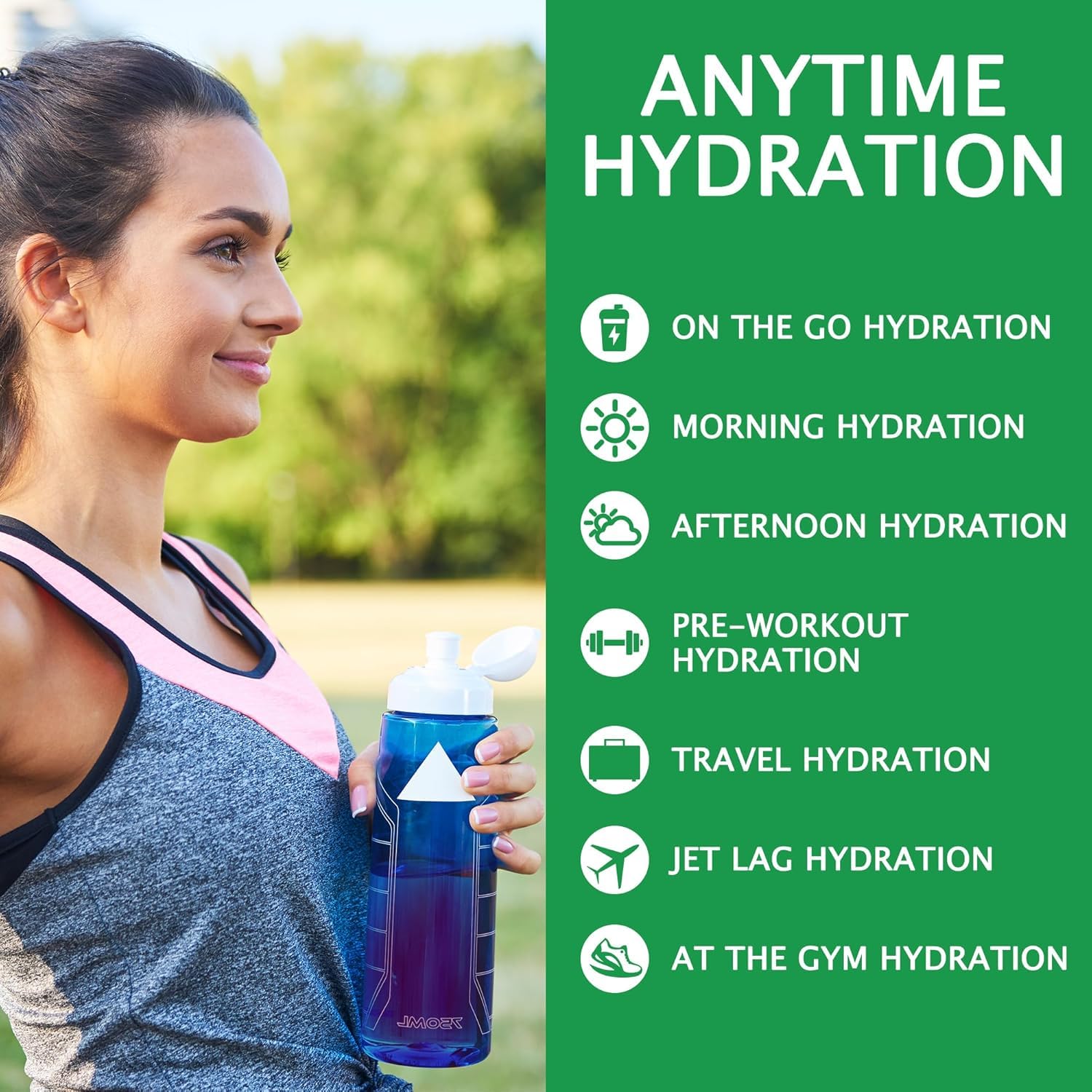 Hydrate with Let'z Go! Natural Hydration + Electrolyte Drink Mix - Antioxidant Powder Packets with Vitamins C + D, No Sugar, No Calories - Fruit Punch Flavor (15 Count)