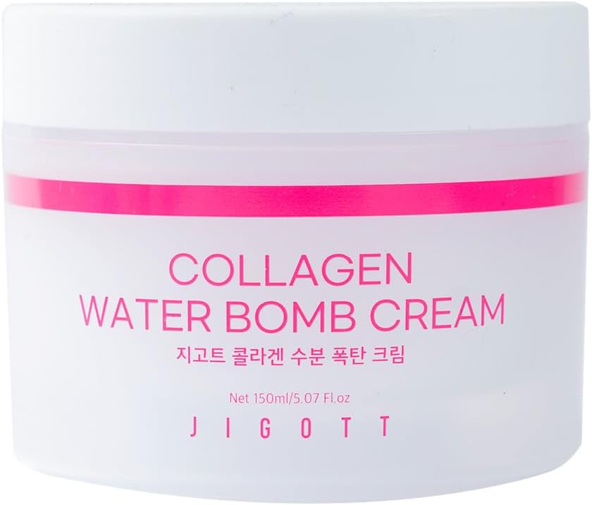 Hydrating Jigott Collagen Water Max Cream for Youthful Skin Tone and Texture