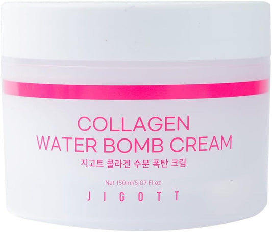 Hydrating Jigott Collagen Water Max Cream for Youthful Skin Tone and Texture
