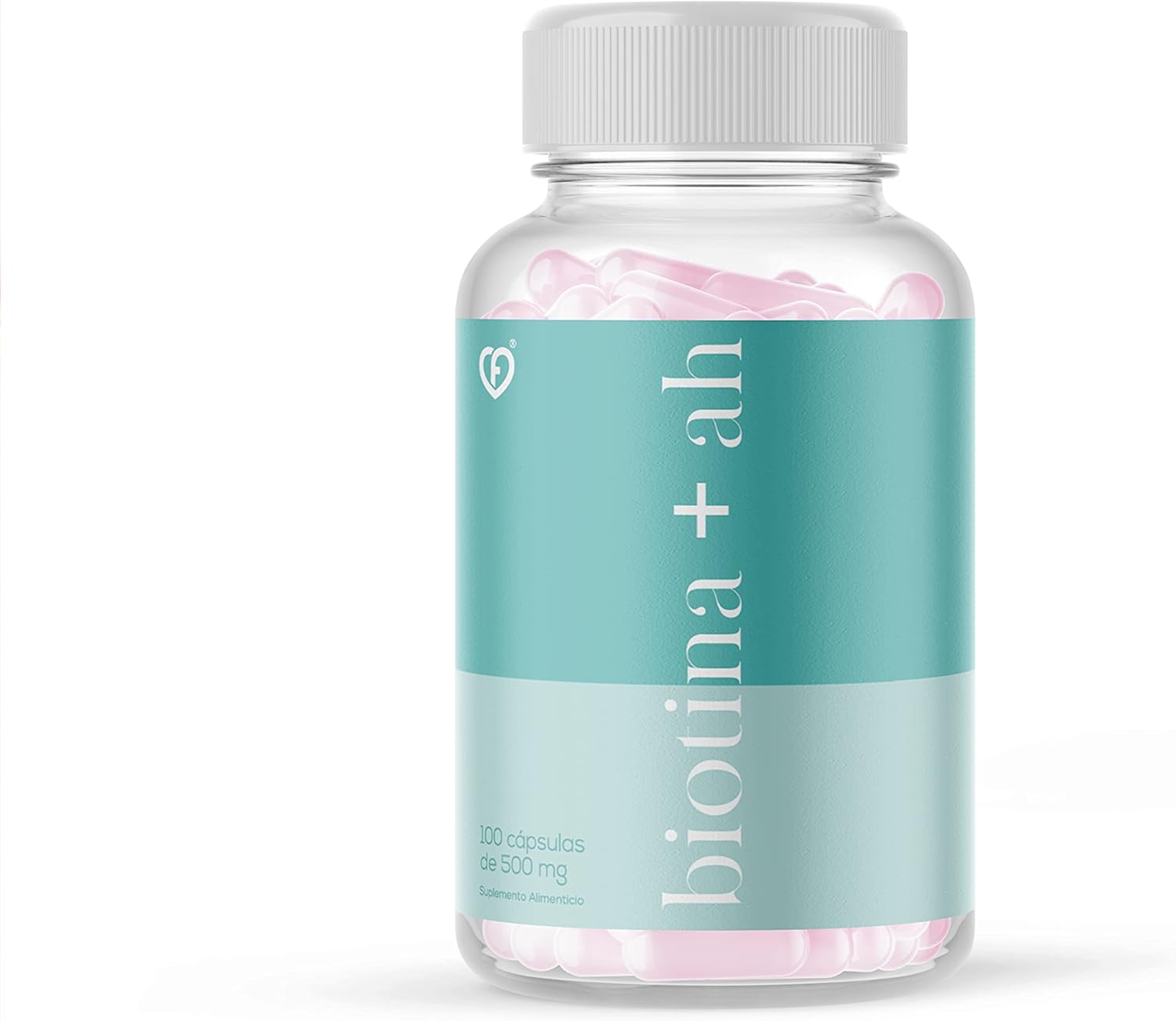 Hydrating Skin and Hair Supplement with 300mcg Biotin and 100 Capsules of 500mg Hyaluronic Acid