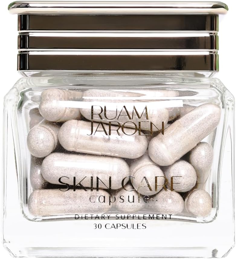 Hydrating Skin Supplement Capsules with Hyaluronic Acid, Collagen, and Niacinamide - Promotes Healthy Glow and Supports Dry Skin