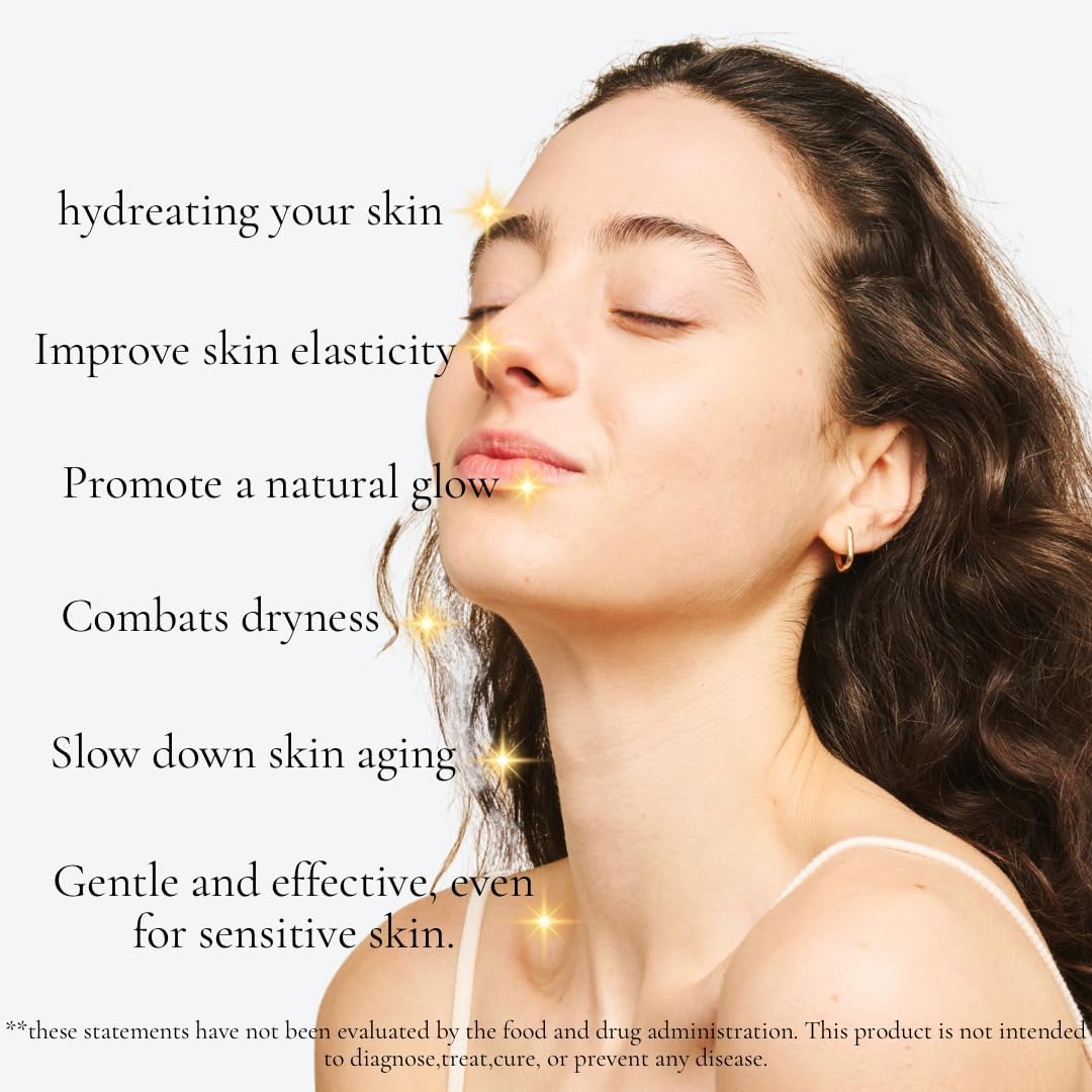 Hydrating Skin Supplement Capsules with Hyaluronic Acid, Collagen, and Niacinamide - Promotes Healthy Glow and Supports Dry Skin