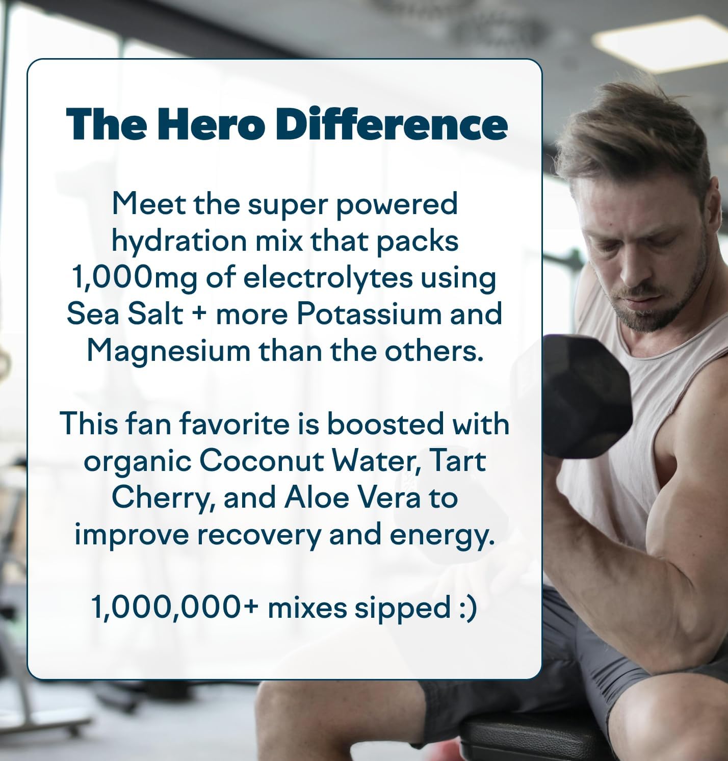 Hydration Hero Powder with 1,000mg Electrolytes, Magnesium, Aloe Vera, L Theanine, Vitamin C & B12, Non GMO, Guava Fresca Flavor, 30 Servings