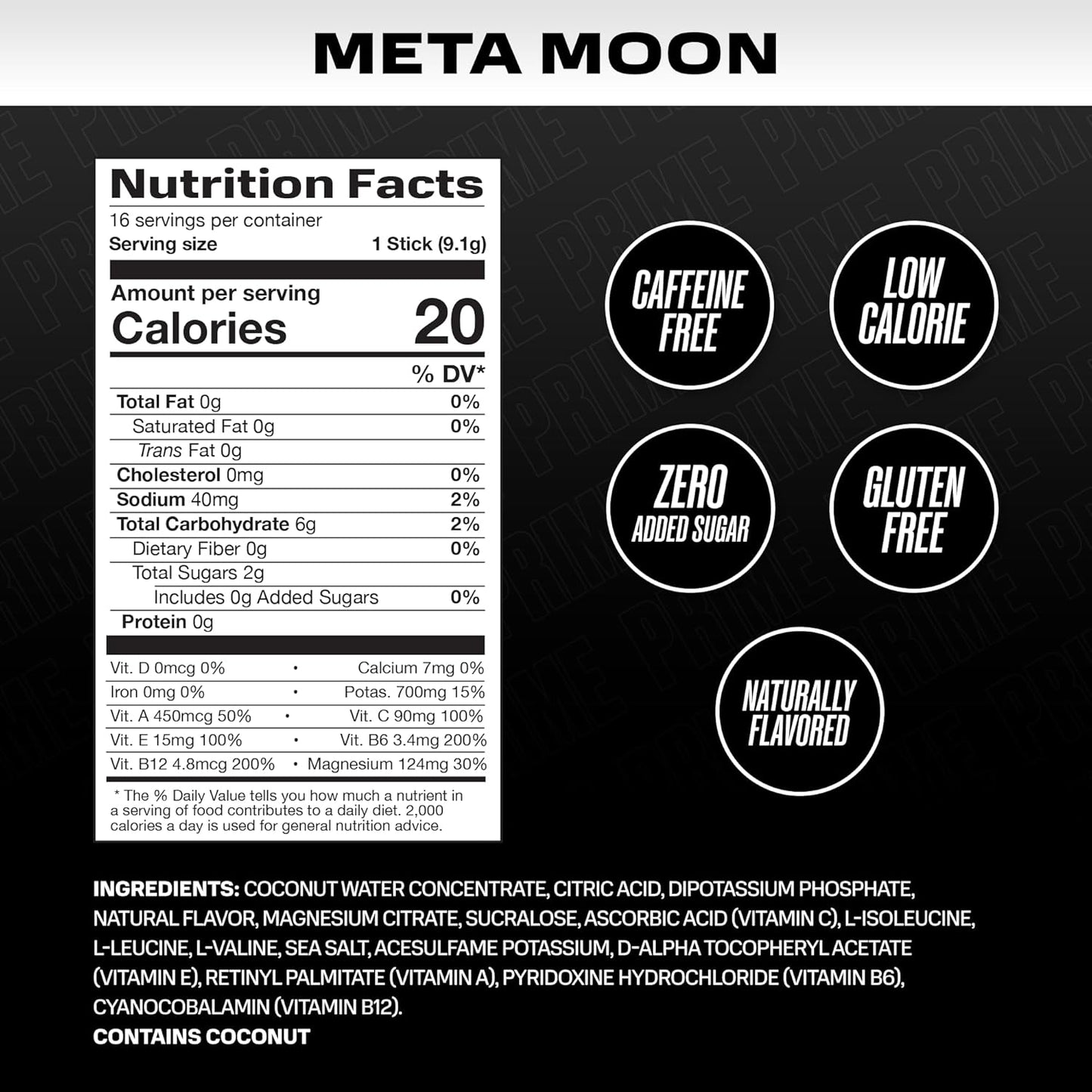 Hydration Powder Sticks with BCAAs, B Vitamins, and Antioxidants - Vegan and Caffeine-Free - 48 Pack