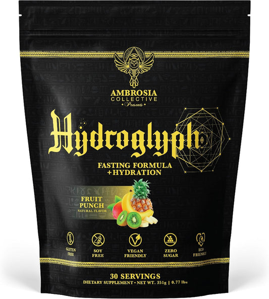 Hydration Powder with BCAA, EAA, and Electrolytes for Lean Muscle Support - Fruit Punch Flavor, 0g Sugar