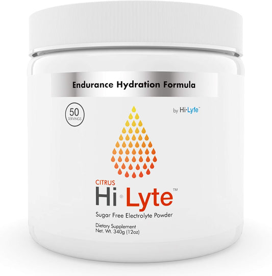 Hydration & Stamina Booster Electrolyte Powder with Potassium & Sodium | No Sugar, Carbs, or Artificial Ingredients | Citrus Salt Flavor | 50 Servings