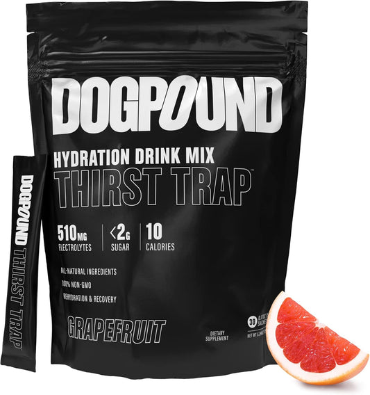 Hydration Supplement Mix for Workout & Recovery | Electrolyte Drink | Grapefruit Flavor | 10 Calories | 30 Easy Open Sticks