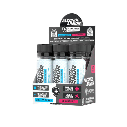 Hydration Support Variety Pack with Essential Vitamins, Electrolytes, B12, Milk Thistle - 6 Pack