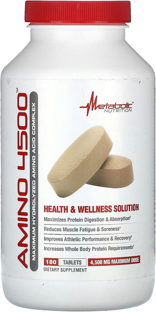 Hydrolyzed Amino Acid Complex Tablets - Maximum Potency 4500mg (180 count)