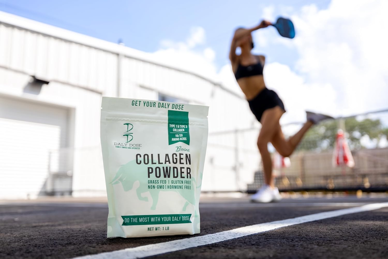 Hydrolyzed Bovine Collagen Powder, 1 lb Bag - Unflavored, 12g Protein, Type I & III, Keto/Paleo Friendly - Grass-fed Beef from Daly Dose