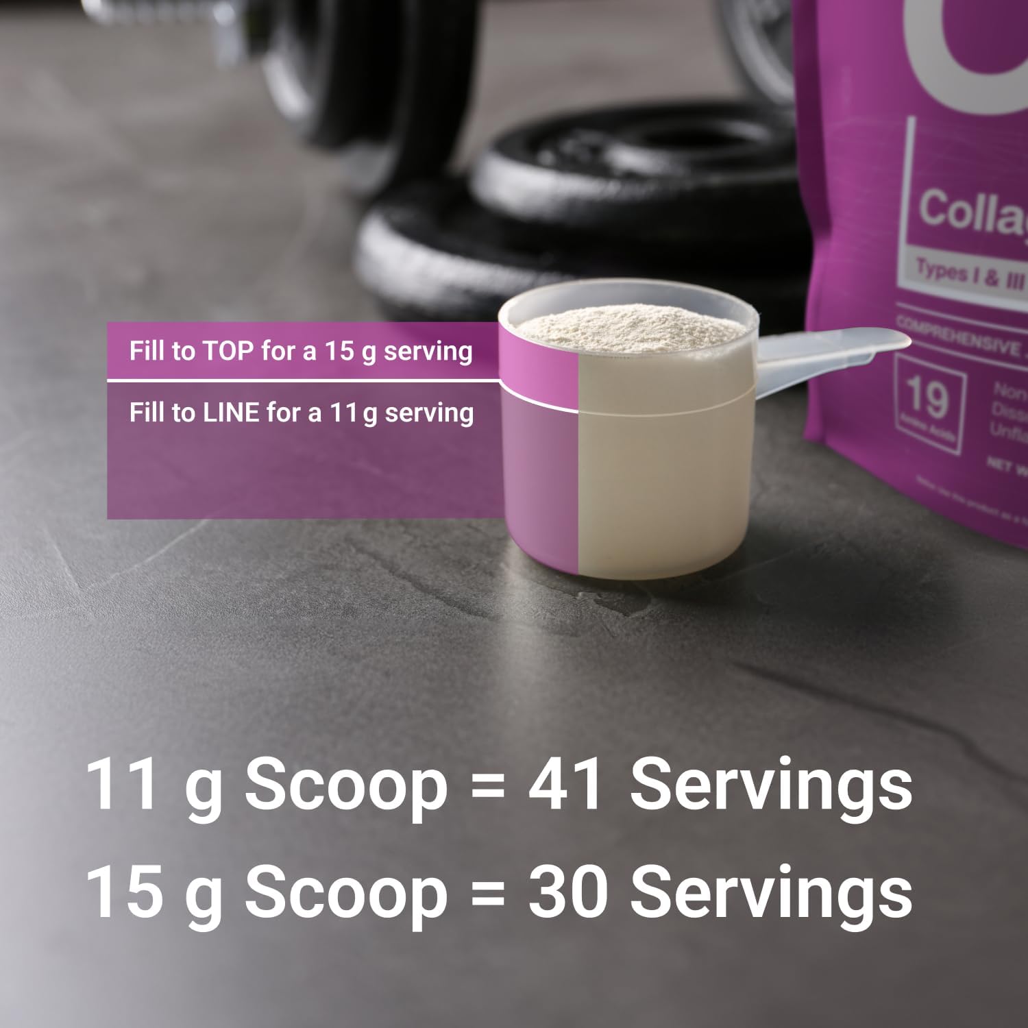 Hydrolyzed Collagen Peptides Powder for Joint, Skin, Hair, and Nail Support - Non-GMO, Grass-Fed Supplement with Essential Elements