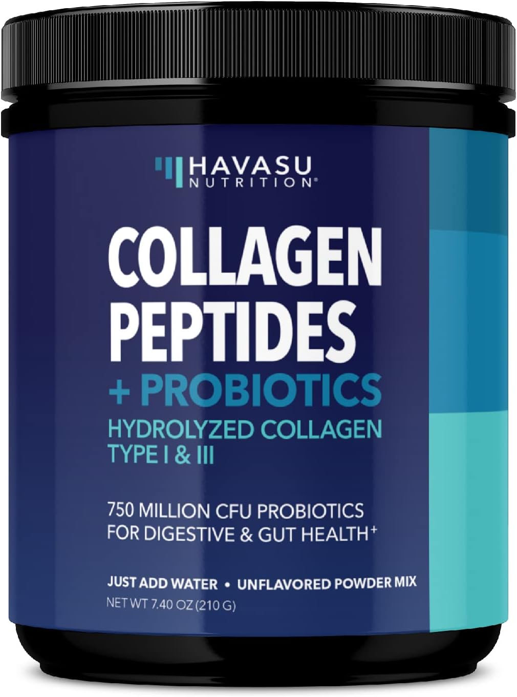Hydrolyzed Collagen Peptides Powder with Probiotics for Joint, Skin, Hair & Nail Health - Nutritional Support for Digestion - Unflavored & Easy-to-Mix - Grass-Fed - 1-Month Supply
