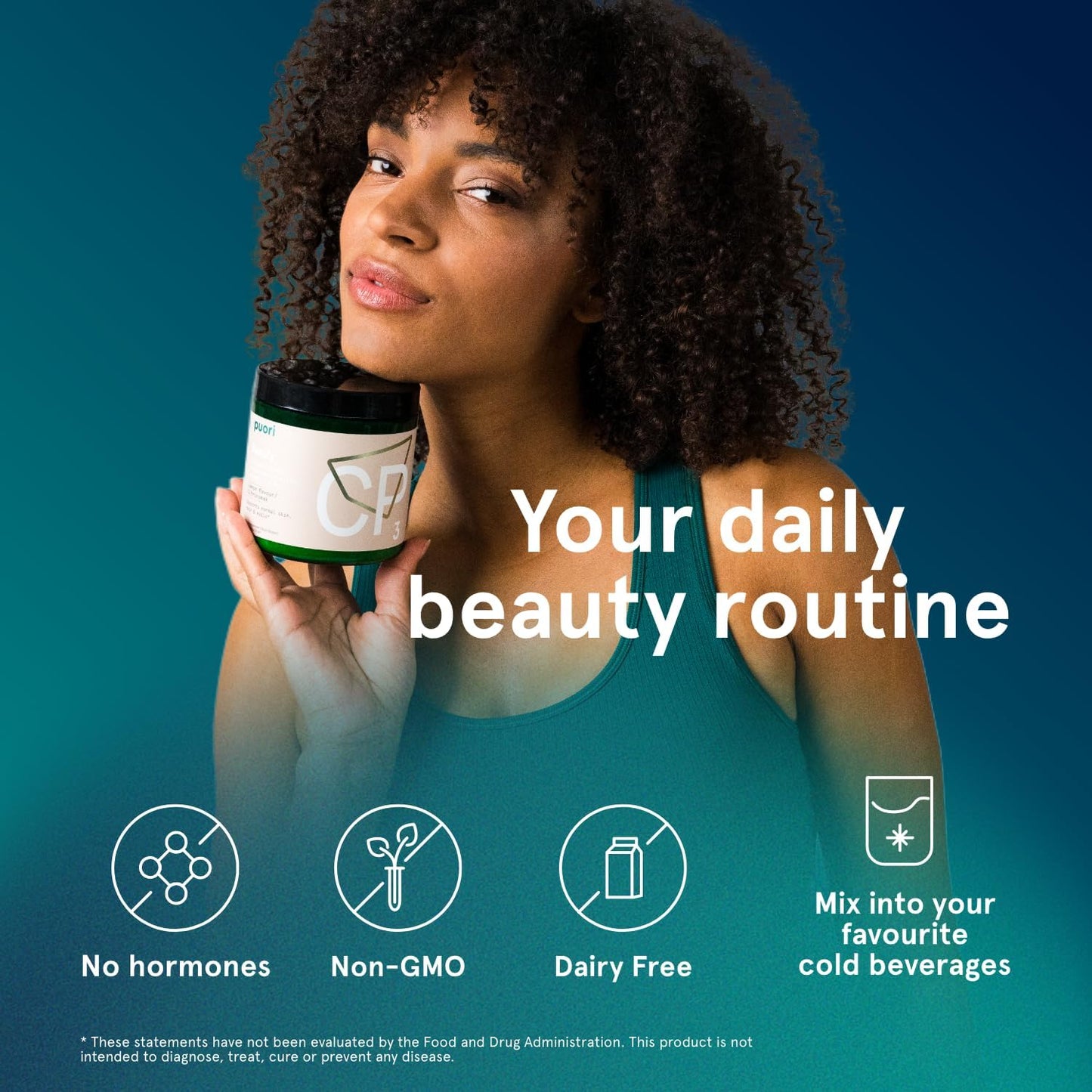 Hydrolyzed Collagen Powder Supplement for Skin, Hair & Nails - Biotin, Hyaluronic Acid, Zinc, Vitamin B & C - Unflavored Beauty Complex