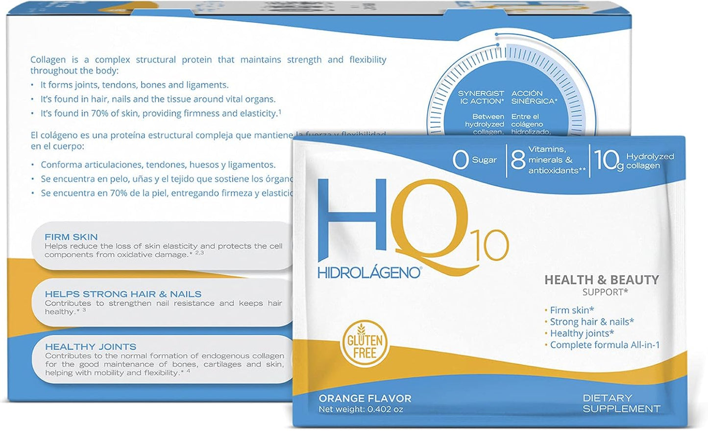 Hydrolyzed Collagen with CoQ10, Vitamins, Zinc, and Antioxidants - 30 Sachets, 4.2 Ounce Pack