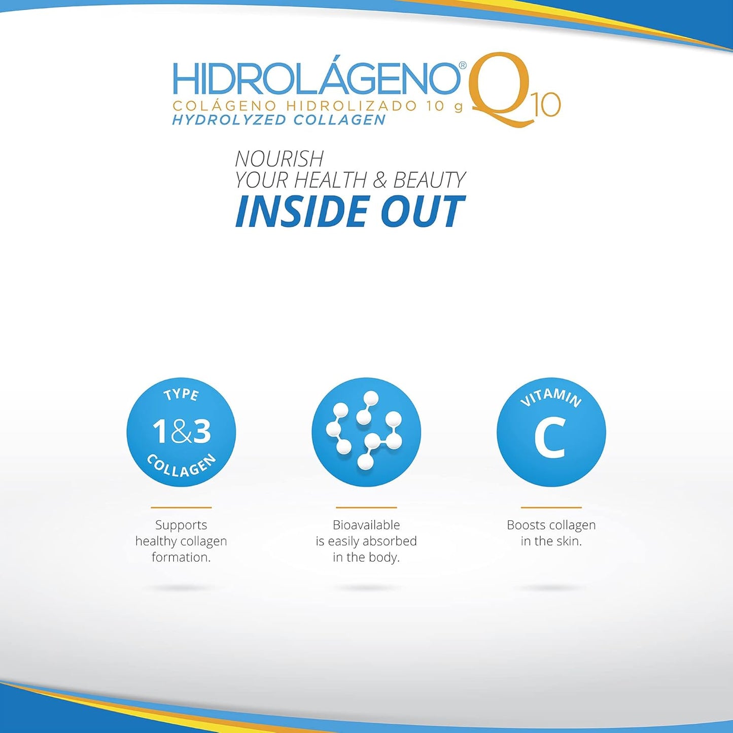 Hydrolyzed Collagen with CoQ10, Vitamins, Zinc, and Antioxidants - 30 Sachets, 4.2 Ounce Pack