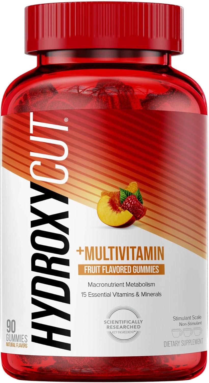 Hydroxycut Gummies: 99% Caffeine Free Metabolism Support with Vitamins & Minerals for Women & Men