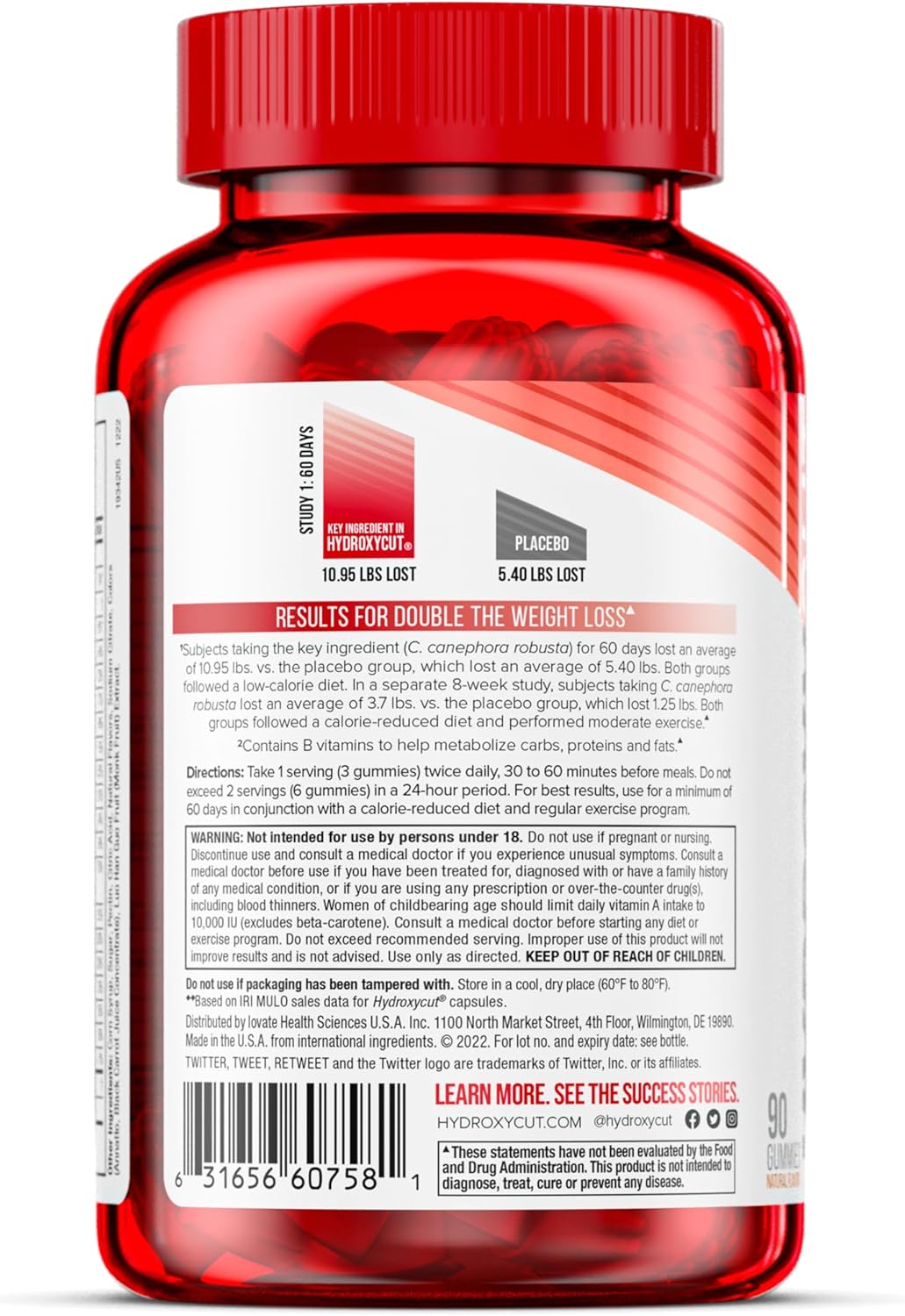 Hydroxycut Gummies: 99% Caffeine Free Metabolism Support with Vitamins & Minerals for Women & Men