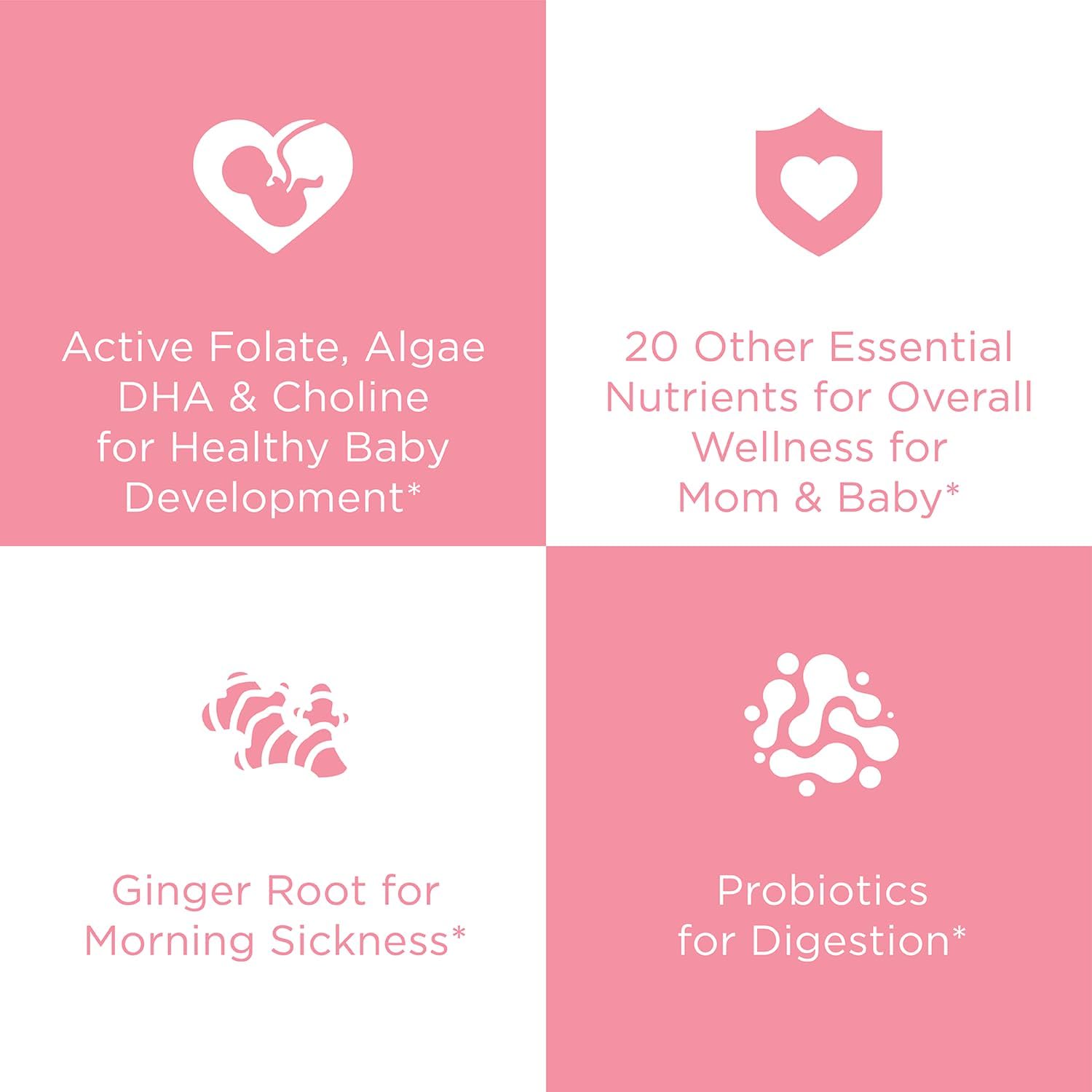 Hyland's Easy Morning Prenatal Multivitamin with Digestive Health & Morning Sickness Relief, 60 Vegan Capsules