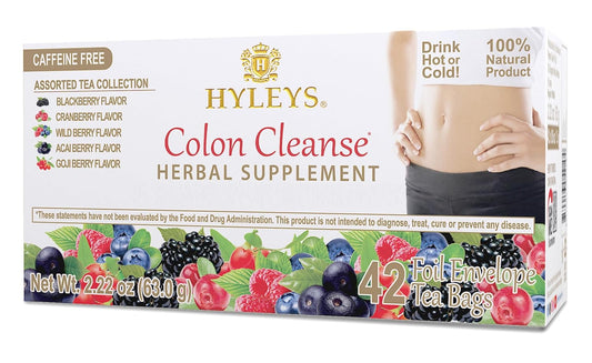 Hyleys Colon Cleanse Tea Variety Pack - 42 Tea Bags (1 Pack)