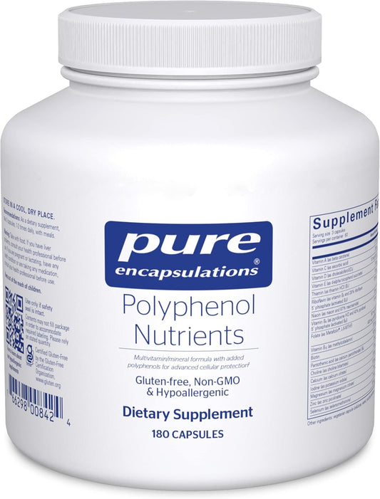 Hypoallergenic Nutrient-Dense Multivitamin: Pure Encapsulations Polyphenol Nutrients - 180 Capsules