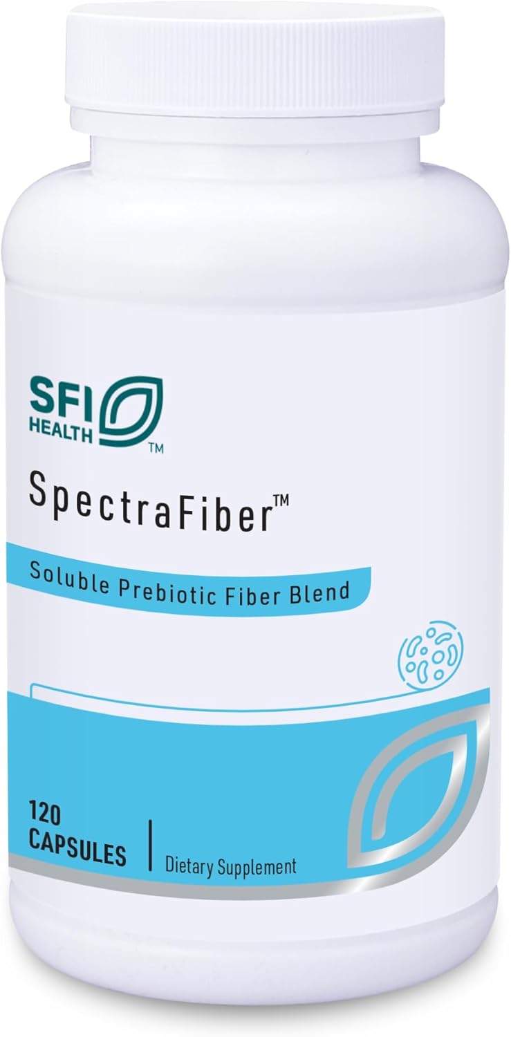 Hypoallergenic Soluble Fiber Blend with Apple Pectin & Glucomannan - Gluten-Free Capsules by Klaire Labs