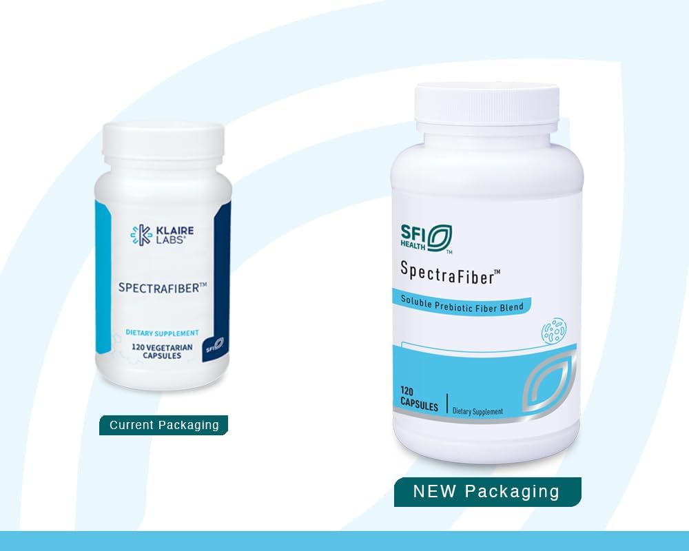 Hypoallergenic Soluble Fiber Blend with Apple Pectin & Glucomannan - Gluten-Free Capsules by Klaire Labs