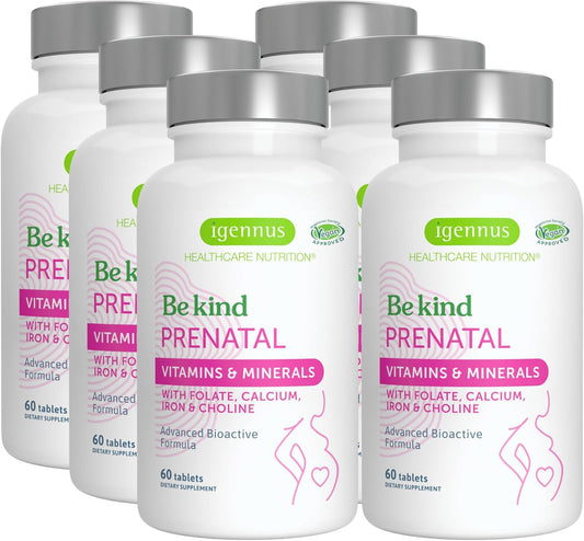 Igennus Methylated Prenatal Multivitamin for Women - Folate for MTHFR, High Absorption, Clean Label, Gentle Iron - Vegan Pregnancy Vitamins - Non-GMO - 360 Tablets