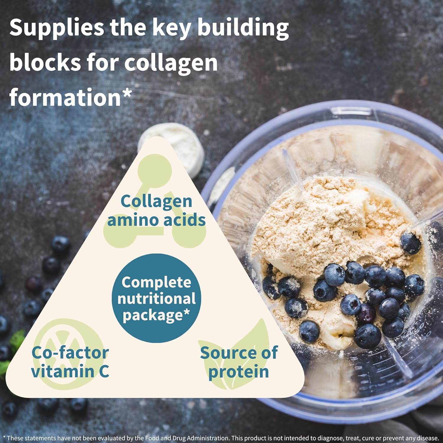 Igennus Vegan Vanilla Collagen Peptide Powder with Vitamin C - Non GMO Plant Based Booster - 140 Servings