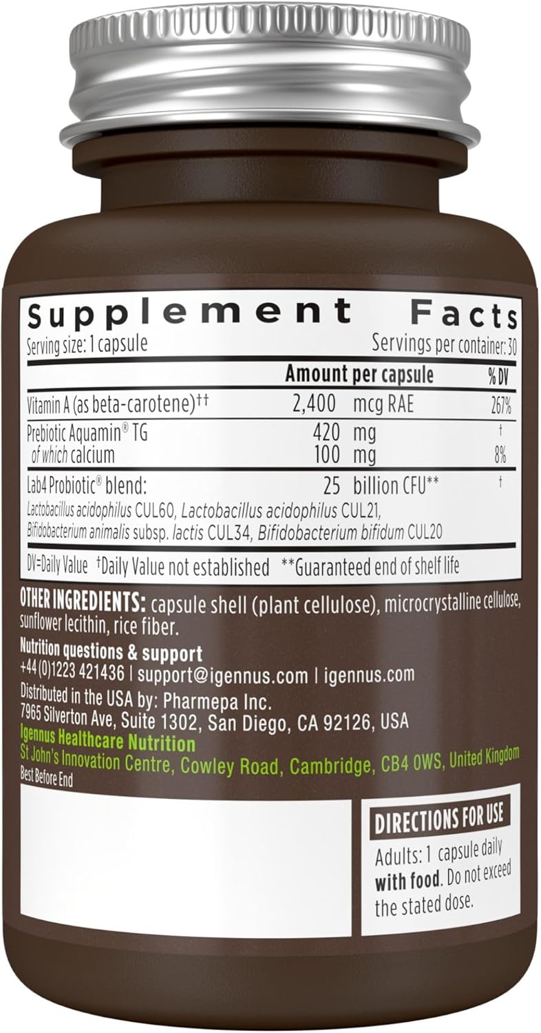 Igennus Women's Multivitamin Bundle with Iron, Probiotics, and Live Cultures - Vegan Friendly